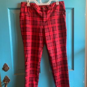 GUC size 18 Time&Tru plaid boot cut plaid pants